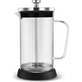 Massi Bitki Çayı ve Filtre Kahve Demliği French Press 600 ml Siyah - Çok Renkli