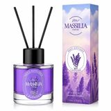 Massilia Reed Diffuser Çubuklu Oda Kokusu 100 ml (Lavanta) | Dekoratif Cam Şişe, Farklı Koku Seçenekleri, Ev Ofis Banyo Salon İçin Ortam Kokusu