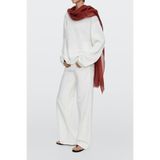 Massimo Dutti %100 keten düz fular