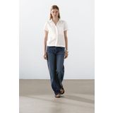 Massimo Dutti %100 keten kısa kollu gömlek