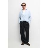 Massimo Dutti %100 keten regular fit kareli gömlek