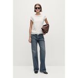 Massimo Dutti %100 merserize pamuklu kısa kollu t-shirt