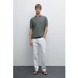 Massimo Dutti %100 pamuklu triko polo yaka kazak