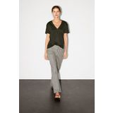 Massimo Dutti %100 pamuklu V yaka t-shirt