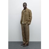 Massimo Dutti Cepli %100 keten ince ceket