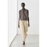 Massimo Dutti Çizgili kruvaze bluz
