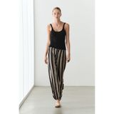 Massimo Dutti Çizgili total look şalvar pantolon