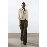 Massimo Dutti Crop napa deri ceket