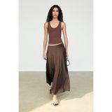 Massimo Dutti Dökümlü uçuşan midi etek