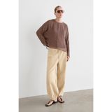 Massimo Dutti Geometrik desenli dökümlü bluz