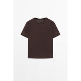 Massimo Dutti Keten kısa kollu tişört