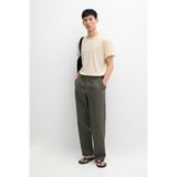 Massimo Dutti Kısa kollu keten pamuklu t-shirt
