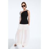 Massimo Dutti Metal detaylı asimetrik top