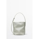 Massimo Dutti Mini napa deri bucket çanta
