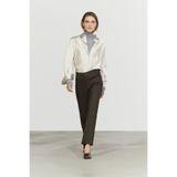 Massimo Dutti Mumlu görünümlü straight fit pantolon