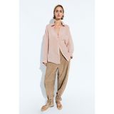 Massimo Dutti Rami karışımlı cepli dökümlü gömlek
