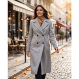 Massimo Dutti S Beden Açık Gri Kaban,boy1.07 Kol Boyu 57-58 cm