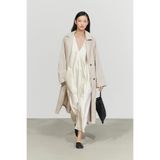 Massimo Dutti Saten kombinezon midi elbise