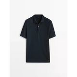 Massimo Dutti Siyah Polo Yaka Tshirt