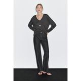 Massimo Dutti Straight fit yüksek bel jean