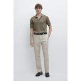Massimo Dutti Tapered fit linen trousers