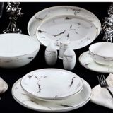 Massimo Marble Gold 56 Parça Yemek Takımı