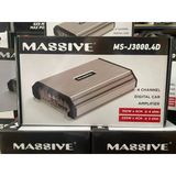 Massive Ms-J3000.4d 4 Kanal Amfi Özel Seri 4 Ohm 4X150w Rms 2 Ohm 4X225w Rms