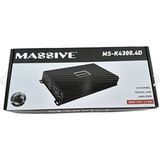 Massive MS-K4300.4D 4 Kanal 4X300W RMS Profesyonel Oto Amfi Yüksek Güç Çıkışı