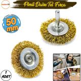 Master 50 mm Boya Kurum Pas Zımparalama Kazıma Temizleme Fırçası Pimli Çanak Tel Fırça Matkap Uyumlu