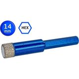 Master 530934 Altıgen Saplı Granit Mermer Delme Panç 14 mm
