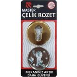 Master 6 Vidalı Çelik Rozet (Sarı Renk)