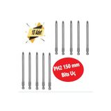 Master Bits Uç, Yıldız Matkap Ucu PH2X150 mm 10 Adet