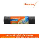 Master Büzgülü Vanilya Kokulu Çöp Torbası Orta Boy 10'lu