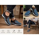 Master Erkek Günlük Casual Loafer Ayakkabı – Rahat Tabanlı, Kaymaz Taban, Şık ve Konforlu Mavi Kahverengi