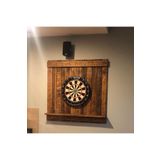 Master Hands Ahşap Dart Tahtası , 95x95 Cm , Ahşap Dart Arkalığı, Ahşap Dart Dolabı