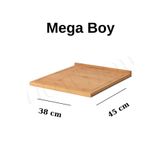 MASTER KİTCHEN Mega Boy Bambu Kesme Tahtası, Hamur Açma Tahtası, Tezgah Üstü Kaymaz Bambu
