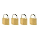 Master Lock 120eurqnop 20 Mm 4 Adet Masif Pirinç Asma Kilit Seti