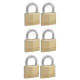 Master Lock – 140EURSIX – 6 aynı anda pirinç asma kilit 40 mm