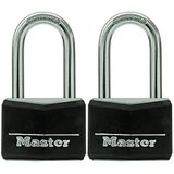Master Lock 141TLF Kaplamalı Alüminyum Asma Kilit Anahtarlı, 2'li Paket Anahtarlı