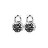 Master Lock 1500T Soyunma Kilidi Kombinasyon Asma Kilit, 2'li Paket, Siyah