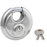 Master Lock Anahtarlı 40D Paslanmaz Çelik Discus Asma Kilit, Gümüş