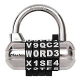 Master Lock Asma kilit, Kendi WORD Şifreli Kilidinizi Ayarlayın, 2-1/2 inç Geniş, Siyah, 1534DBLK