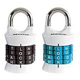 Master Lock Dikey Zuruecksetzbar kelime kombinasyon asma kilit, 1535DWD