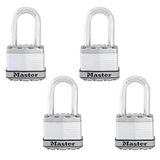 Master Lock M1XQLF Magnum Ağır Hizmet Tipi Açık Asma Kilit, Anahtarlı, 4'lü Paket Anahtarlı, Gümüş