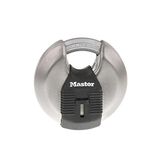 Master Lock M50XD Magnum Ağır Hizmet Paslanmaz Çelik Discus Asma Kilit, Anahtarlı, Gümüş