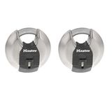 Master Lock Magnum Ağır Hizmet Paslanmaz Çelik Discus Asma Kilit, Anahtarlı, Anahtarlı, 2'li Paket