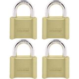 Master Lock Şifreli Kilit, İç Ve Dış Mekan Asma Kilit, Sıfırlanabilir Şifreli Dolap Kilidi, 4 Paket,