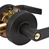 Master Lock SLCHSR10B Ağır Hizmet Kolu Tarzı, 2. Sınıf Ticari Depo Kapı Kilidi, Çarpma Durdurucu, Yağ Ovuşturulmuş Bronz Kaplama, Siyah