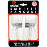 Master Lüks Emniyet Kancası Beyaz - Siyah