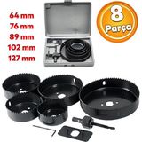Master Panç Seti Ahşap Duvar Buat Alçıpan Kartonpiyer Delme Adaptör Takımı 8 Parça Delik Açma Testeresi